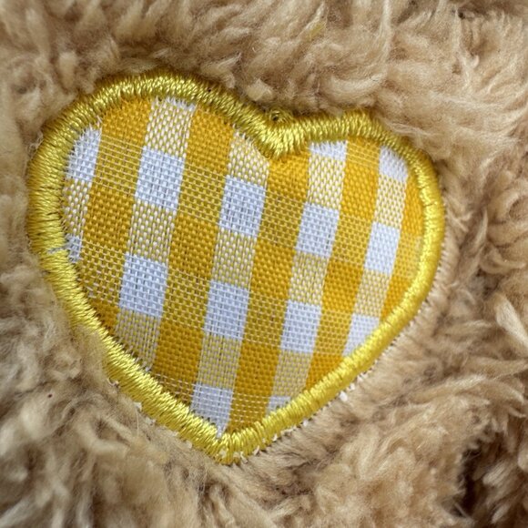 12" Cuddle Bear Teddy Plush Yellow Heart Stuffed Animal Little Tiger Press 2011 - Picture 5 of 14